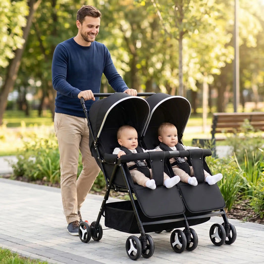 Poussette double | Compacte Jumeaux
