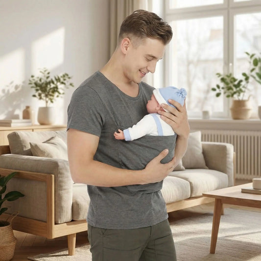 papa salon avec bebe tee shirt porte bebe