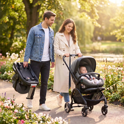 parents parc avec poussette 4 en 1 isofix