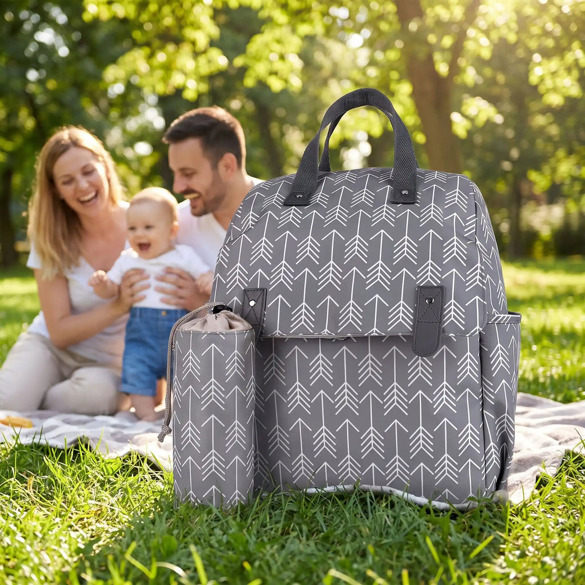 parents parc sac a langer avec tapis de change