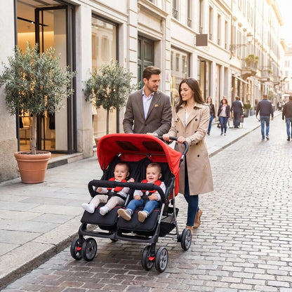 parents ville poussette double pour jumeaux