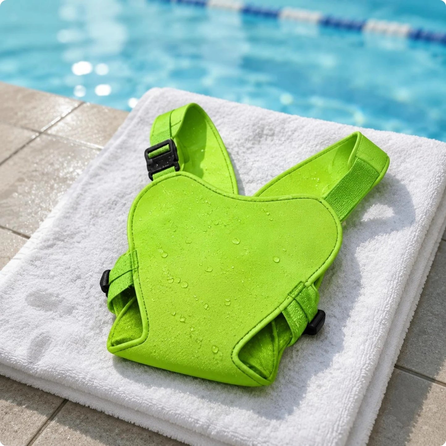 porte bebe aquatique vert