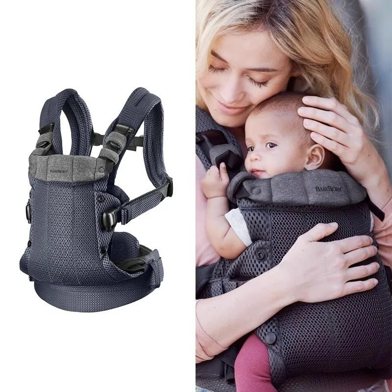 porte bebe physio bleu fonce