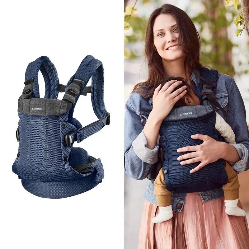 porte bebe physio bleu marin