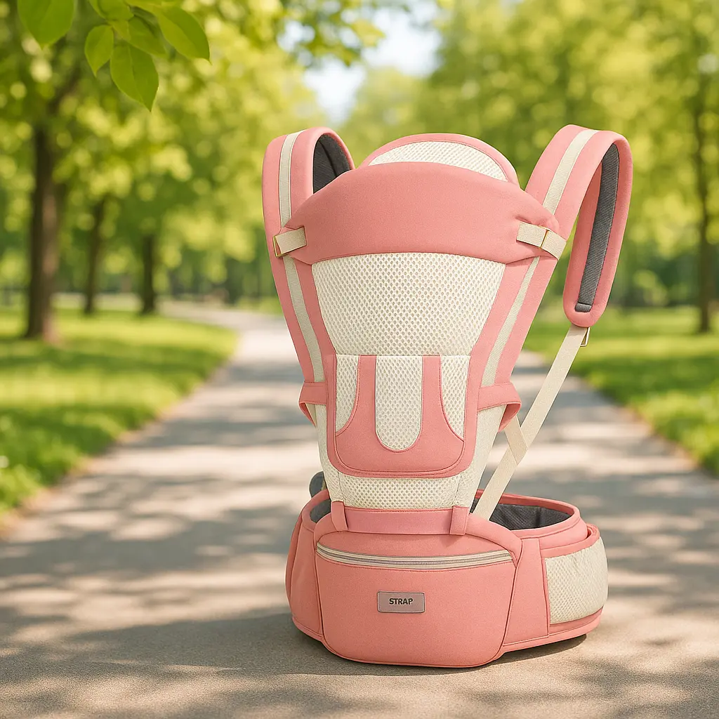 Porte Bébé Physiologique Naissance | Rose Mon Transport Bébé