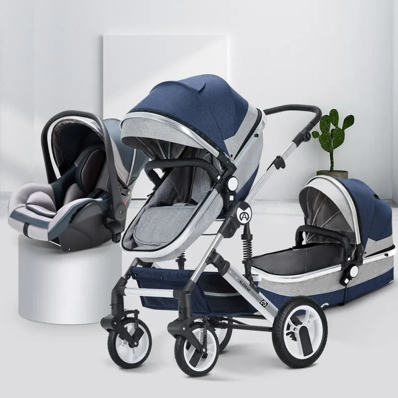 poussette 3 en 1 bebe confort bleu