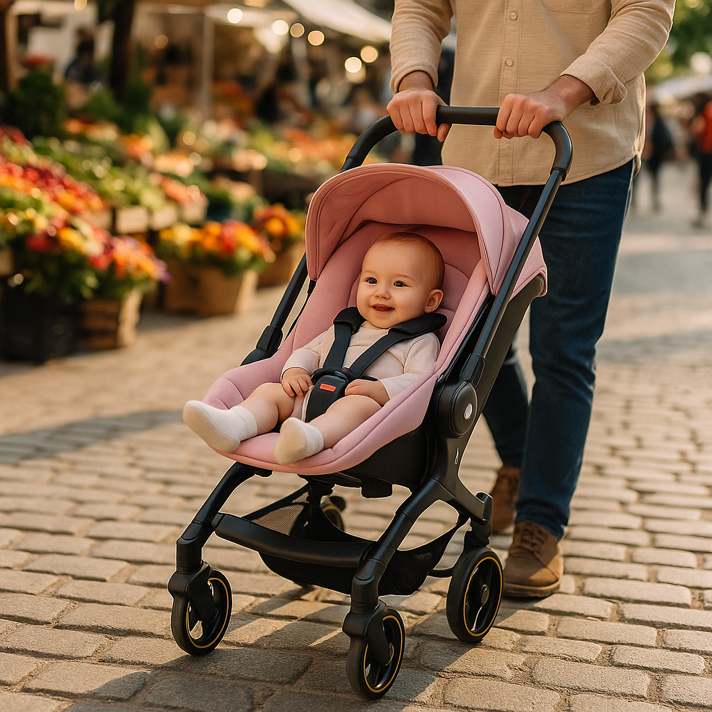 poussette 4 en 1 compacte robuste