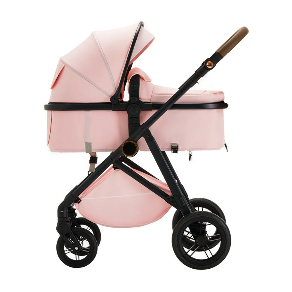poussette bebe 2 en 1 rose
