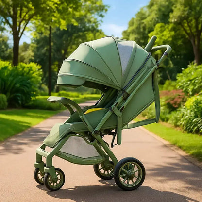 poussette bebe confort sur le chemin