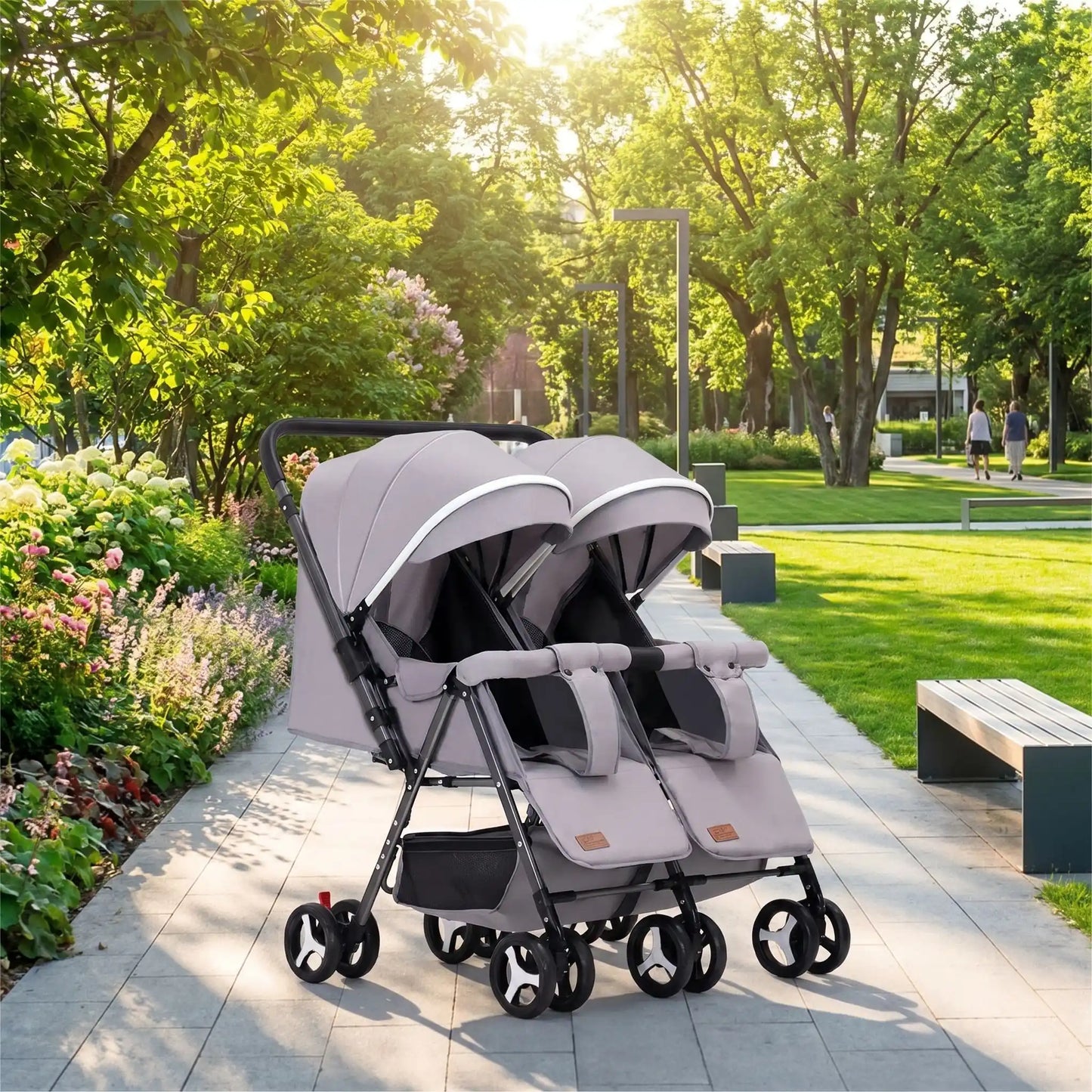 Poussette double | Compacte Jumeaux