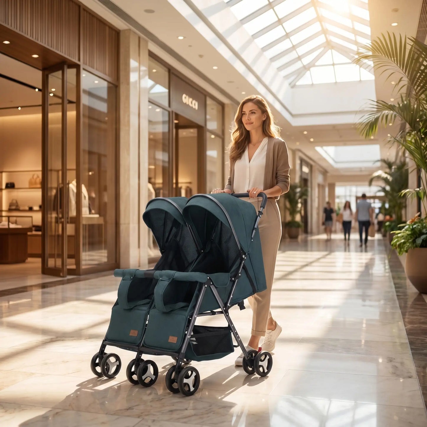 Poussette double | Compacte Jumeaux
