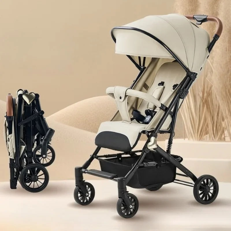 poussette pliable compacte avec deuxieme plier