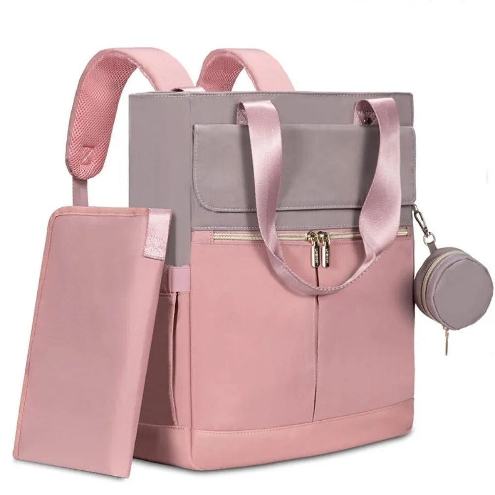 sac a langer bebe luxe rose gris