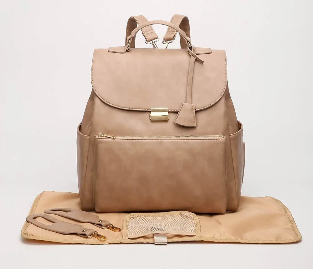 Sac à langer luxe | Cuir et imperméable
