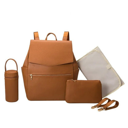 sac a langer luxe marron avec matelas langer