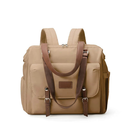 sac a langer luxe marron clair