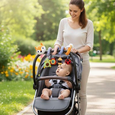 Spirale d'activité bébé poussette