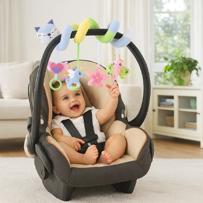 Spirale d'activité bébé poussette