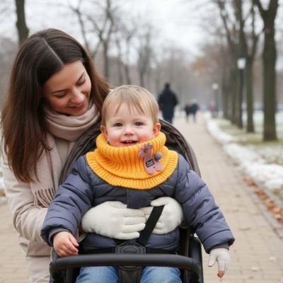 Tour de cou enfant hiver