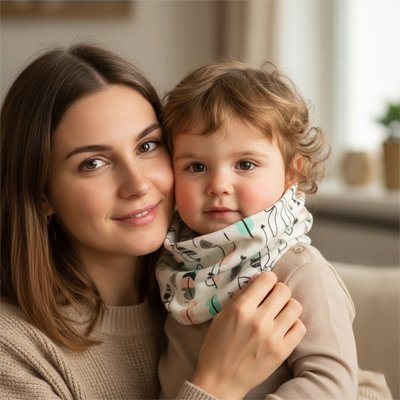Tour de cou enfant printemps
